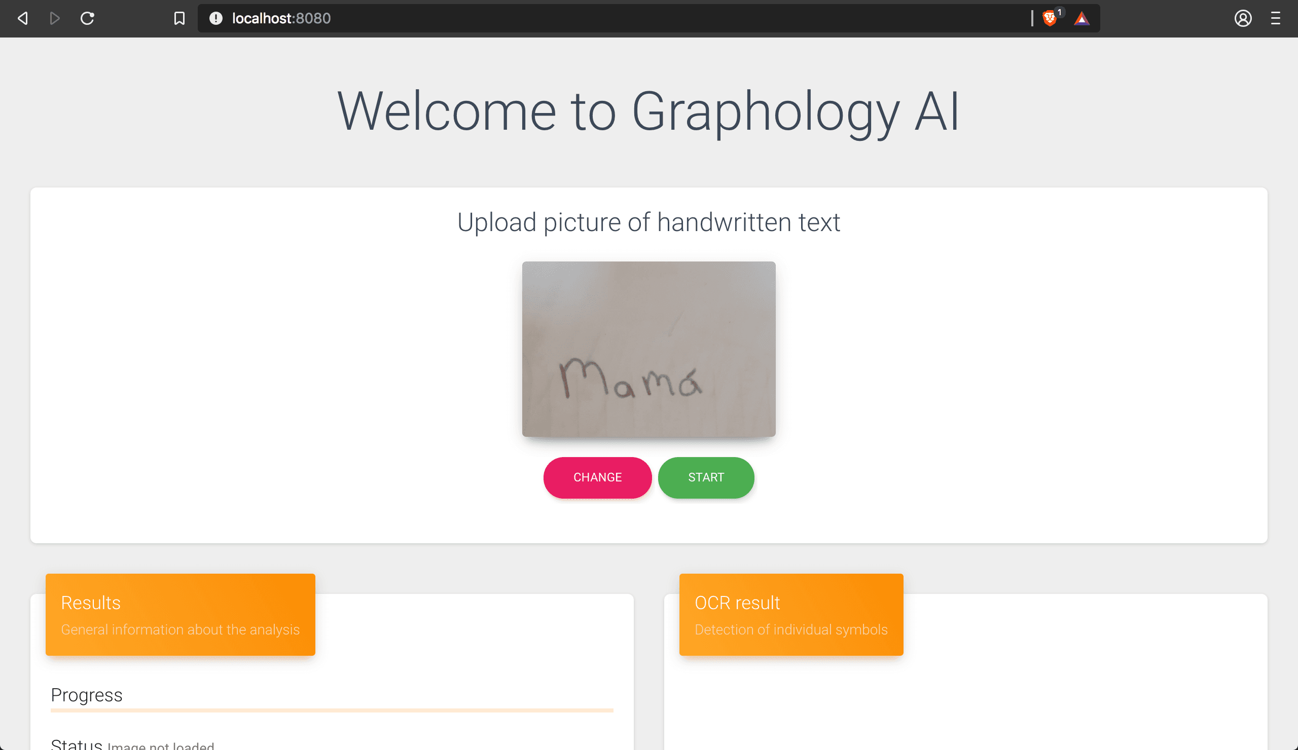 Personality Analysis with Handwriting screenshot
