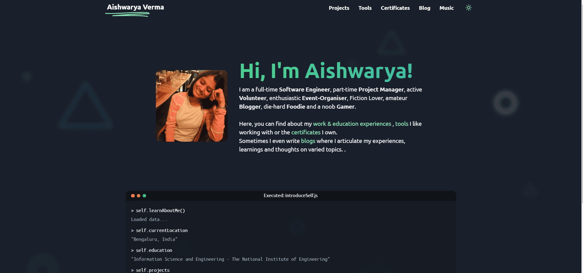 My Website screenshot